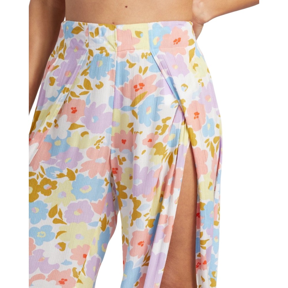 Billabong Split Spirit Floral Wide Leg Pants NWT Small Boho - Picture 2 of 10